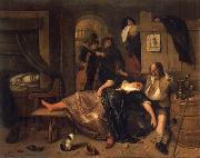 Jan Steen, The Drunken couple.